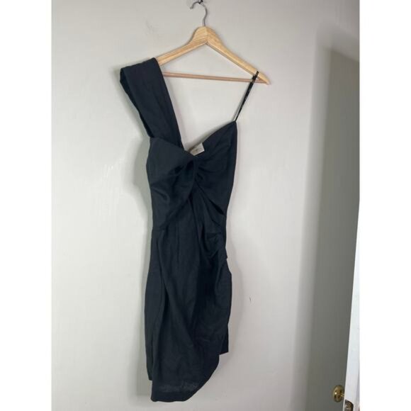 NWT Just BEE Queen Solange Lightweight Pleated Ruched Skirt Romper Black - Picture 3 of 7